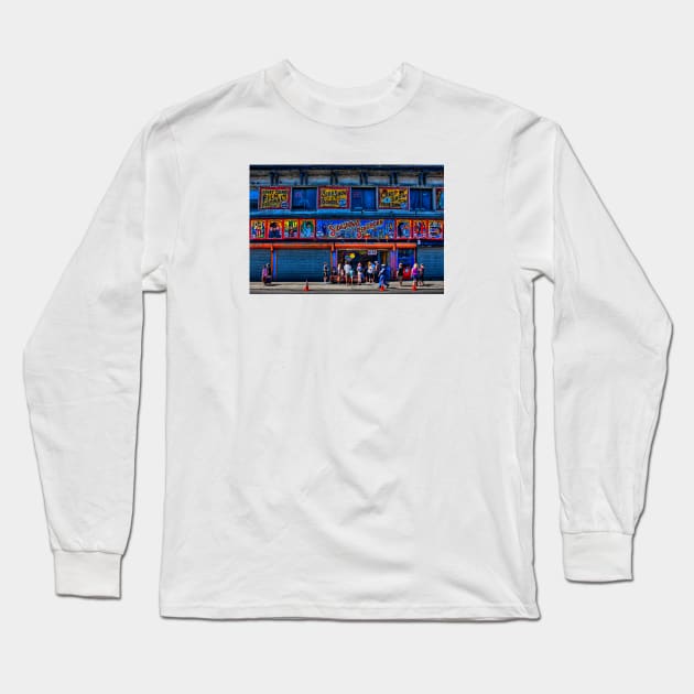 Sidestreet Sideshows, Freaks, Geeks and Creeps at Coney Island, New York Long Sleeve T-Shirt by Chris Lord